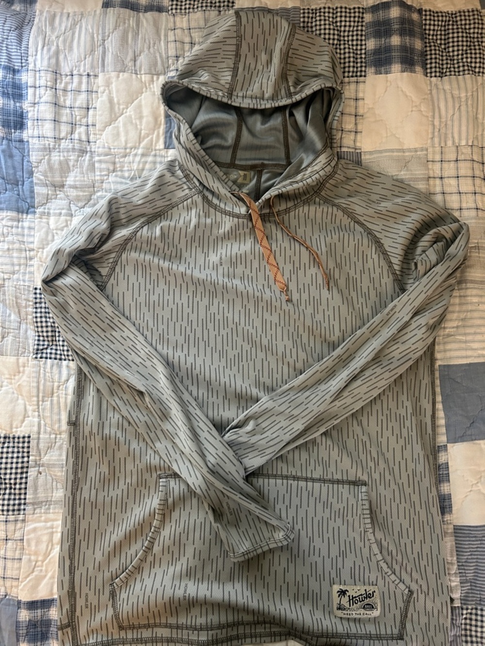 Howler Brothers Deluge Grey Loggerhead Hoodie